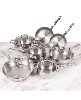 BergHOFF Belly Shape 12pc 18/10 Stainless Steel Cookware Set