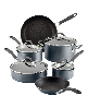 Circulon A1 Series with ScratchDefense Technology Aluminum 10 Piece Nonstick Induction Pots and Pans Cookware Set - Graphite