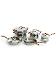 BergHOFF Ouro Gold 11Pc 18/10 Stainless Steel Cookware Set