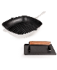 BergHOFF Neo 2pc Cast Iron 11" Grill Pan with Steak Press - White