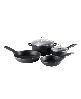 Granite 6pc Cast Aluminum Set - Black