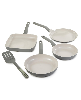BergHOFF Leo Balance 5Pc Nonstick Ceramic Frying Pan Set with Turner