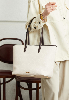 Women's Tote PVC Large Capacity Beach Bag Yoana - Light Apricot