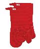 T-Fal Medallion Print Silicone and Cotton Twill Oven Mitt, Set of 2 - Red