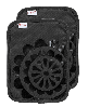 T-Fal Medallion Print Silicone and Cotton Twill Pot Holder, Set of 2 - Charcoal