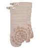 T-Fal Medallion Print Silicone and Cotton Twill Oven Mitt, Set of 2 - Sand