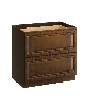 36" W Double Drawers Base Cabinet
