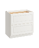 36" W Double Drawers Base Cabinets