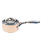 Tri-Ply 5.5" Covered Saucepan, Non-Hammered - Copper