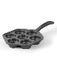 Cast Iron Danish Aebleskiver Pan - Black