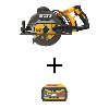 FLEXVOLT 60V MAX Lithium-Ion Cordless Brushless 7-1/4 in. Wormdrive Style Circular Saw with FLEXVOLT 9.0Ah Battery Pack