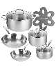 Gotham Steel Tri-Ply Stainless Steel 10-Piece Cookware Set
