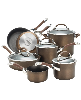Circulon Symmetry 11-Pc. Cookware Set - Chocolate