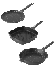 BergHOFF Gem 3Pc Nonstick Cookware Set - Black
