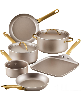Farberware Radiant Aluminum 12-Piece Cookware Set - Champagne