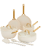 GreenPan Reserve Pro 10-Piece Nonstick Cookware Set - Cream