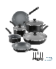Farberware Classic Stainless Steel 15-Pc. Cookware Set - Black