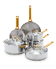 GreenPan Reserve Stainless Steel 10-Piece Cookware Set - Silver