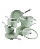 Circulon LaserDefense Ceramic Nonstick 10-Pc. Cookware Set - Green