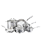 Farberware Millennium Stainless Steel 10-Pc. Cookware Set - Silver