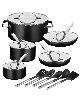 Gotham Steel Modern Collection 15-Piece Nonstick Cookware Set