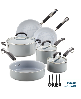 Farberware Eco Advantage Ceramic Nonstick 13-Piece Cookware Set - Gray