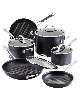 Anolon X Hybrid Nonstick Induction Cookware Set, 10 Piece - Dark Gray