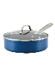 Farberware Style Aluminum Nonstick 3 Quart Cookware Sauté Pan with Lid - Blue