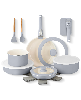 Gotham Steel 18 Piece Ceramic Nonstick Detachable Handle Cookware Set