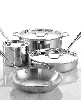 All-Clad D3 Stainless Steel Cookware Set, 7 Piece