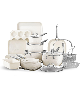 Gotham Steel Pro Hammered Collection 20-Piece Ceramic Coating Nonstick Cookware Set