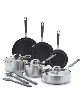 GreenPan X Bobby Flay Stainless Steel Uncoated Nonstick 12-Piece Cookware Set