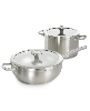 BergHOFF Graphite 4Pc Cookware Set With Glass Lids