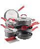Create Delicious Hard-Anodized Aluminum 11-Pc. Nonstick Cookware Set