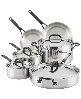 KitchenAid 5-Ply Clad Stainless Steel 10 Piece Cookware Induction Pots and Pans Set