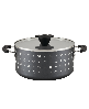 Farberware Disney Monochrome 5.5 Quart Ceramic Nonstick Stockpot with Lid - Black