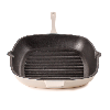 BergHOFF Neo 2pc Cast Iron 11" Grill Pan with Slotted Steak Press - Meringue