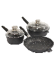 Eurocast Non-stick Starter Set, 5 Pieces - Black