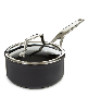 BergHOFF Essentials Non-stick Hard Anodized 6.25" Saucepan 1.3qt with Glass Lid