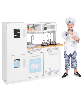Toddler Pretend Play Kitchen Toy with Stove for 3+ Boys and Girls - White