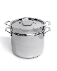 BergHOFF Professional 3Pc Tri-Ply 18/10 Stainless Steel Steamer Set, Ss Lid - Silver