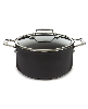 BergHOFF Essentials Non-stick Hard Anodized 10" Stockpot 5.3qt with Glass Lid
