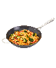 Infuse Asian Carbon Steel 14" Open Wok - Black