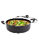 Infuse Asian Non Stick Aluminium 10.5 Quart Family Cooker - Black