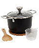 Infuse Asian Aluminium 5 Piece Rice Cooker Set - Black