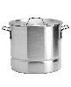 Infuse Latin Aluminum 3 Piece 20 Quart Steamer Set - Silver