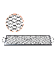44" Rectangle X-Marks Fire Pit Grill Grate