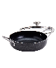 Latin Aluminum 3 Quart Caldero with Lid - Black