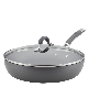 Circulon Radiance Hard-Anodized Nonstick 12" Covered Deep Skillet - Gray