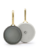 GreenPan GP5 Champagne Healthy Ceramic Nonstick Frypan, Set of 2 - Cream